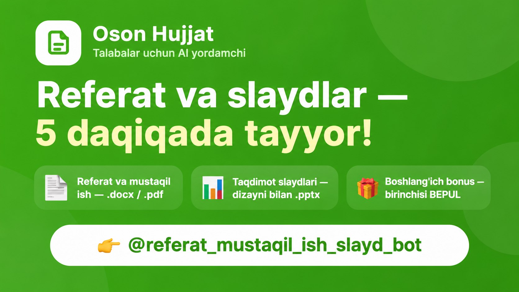 Ai | Referat | Mustaqil ish | Slayd