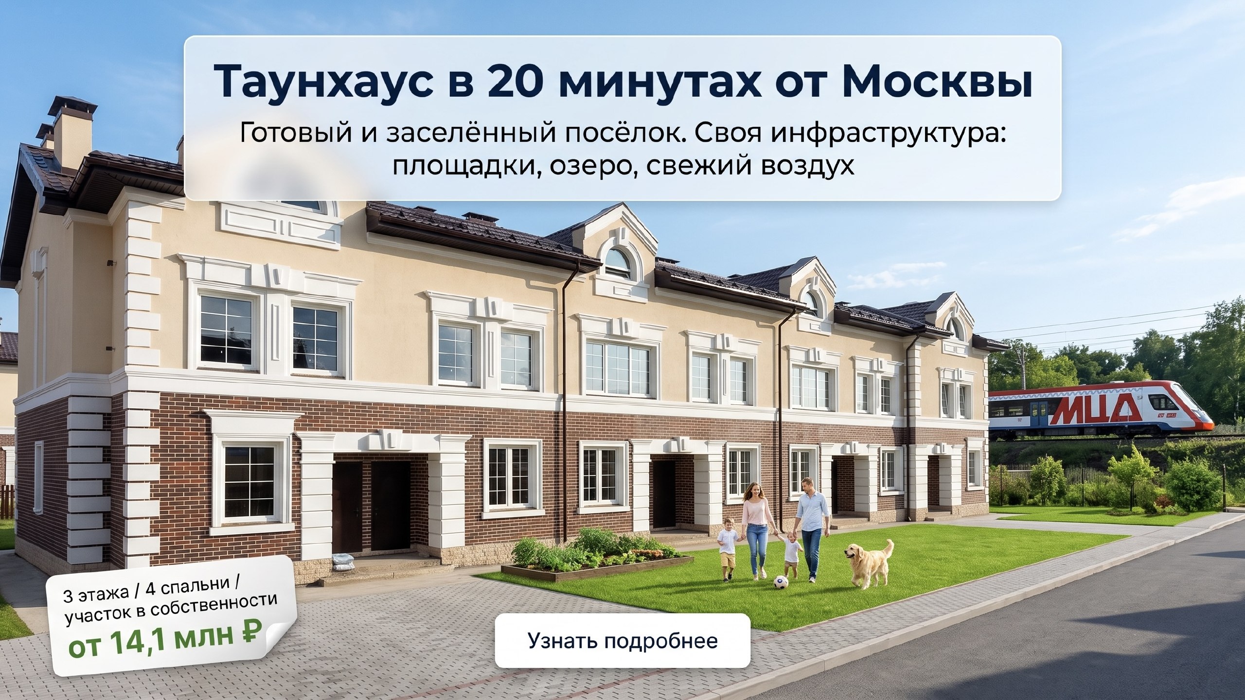 Готовый таунхаус для семьи
