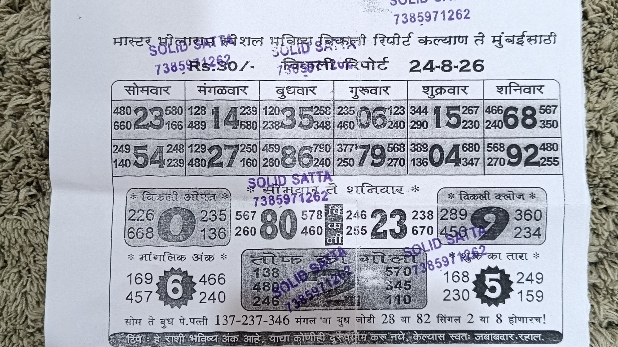 DP BOSS SATTA MATKA