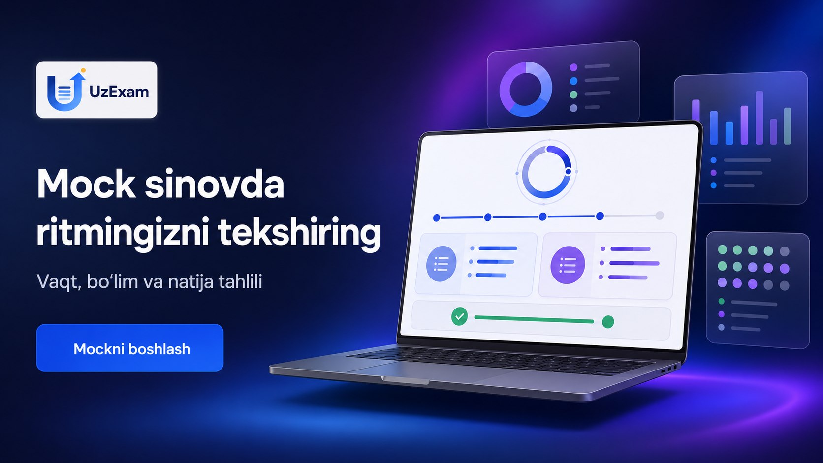 UzExam - testga tayyorgarlik