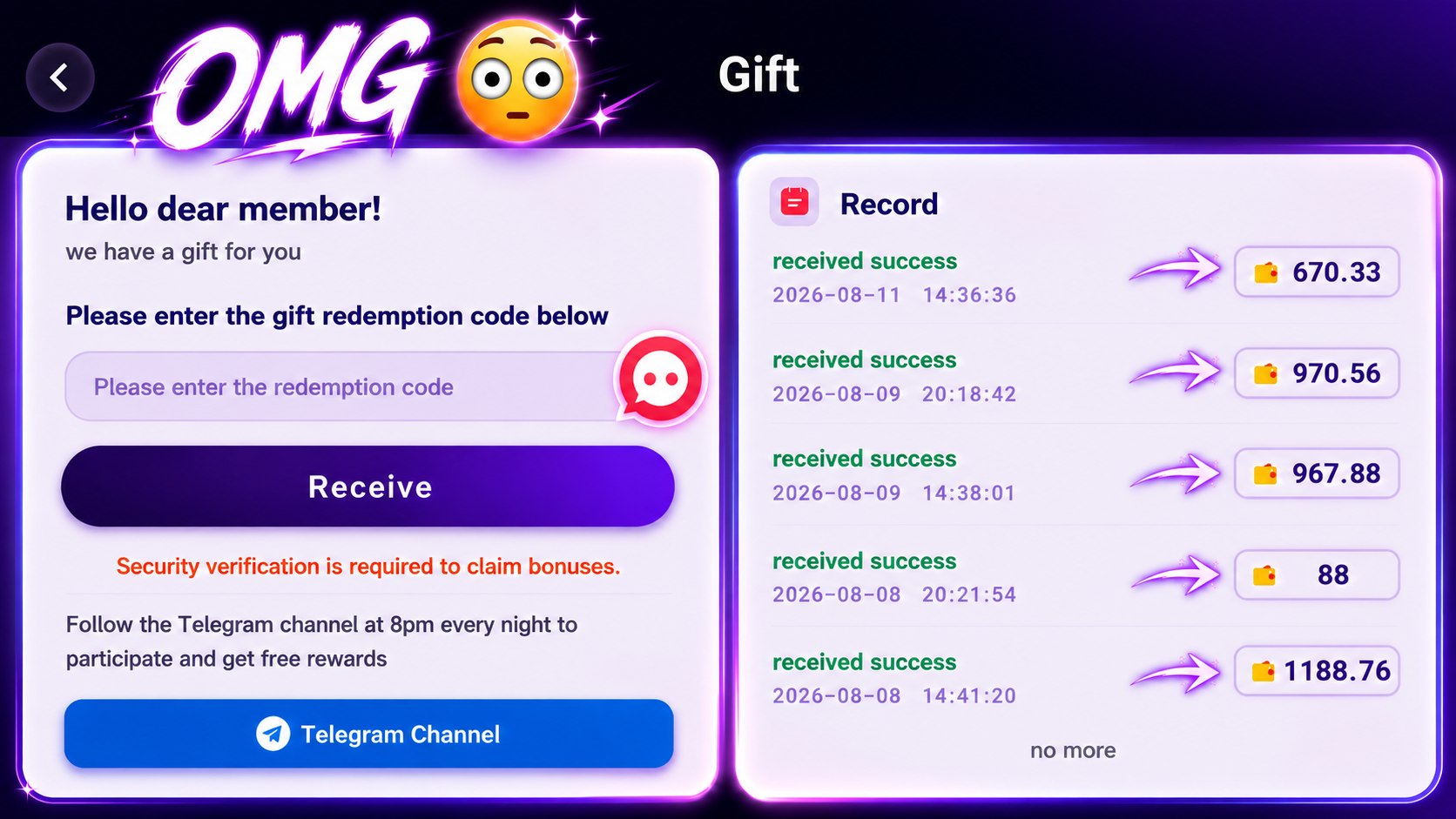 Clour treding gift code
